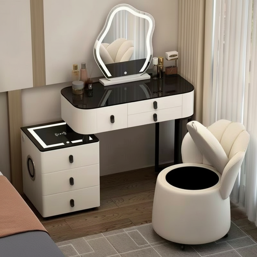 Lumira Soft - Toaletka LED Smart z ładowaniem Qi i Bluetooth