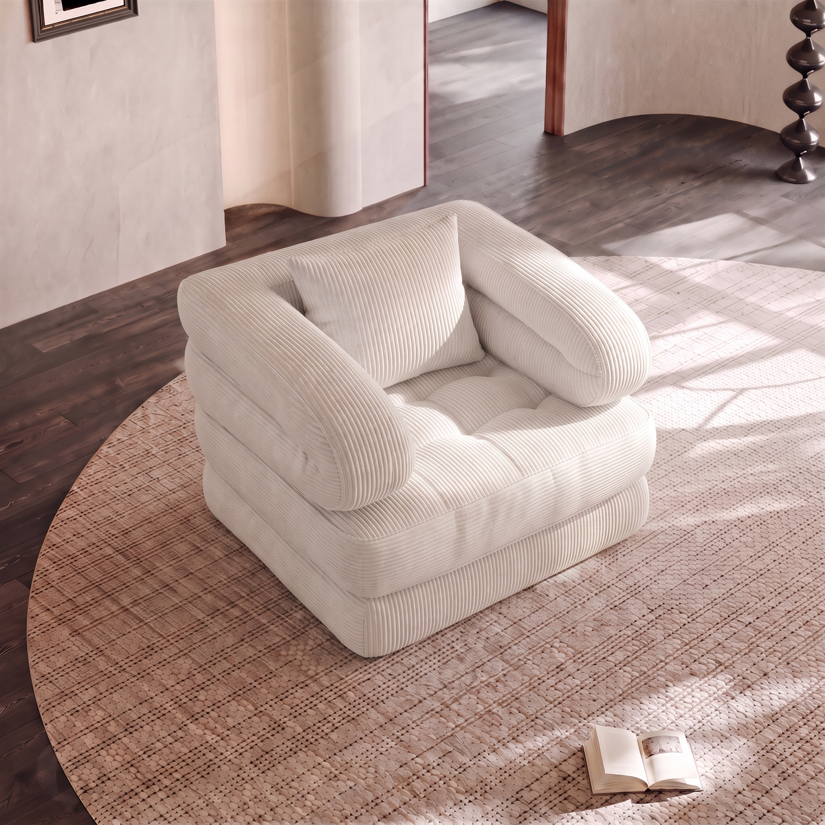 Mova — Bezramowy fotel modułowy 90 cm
