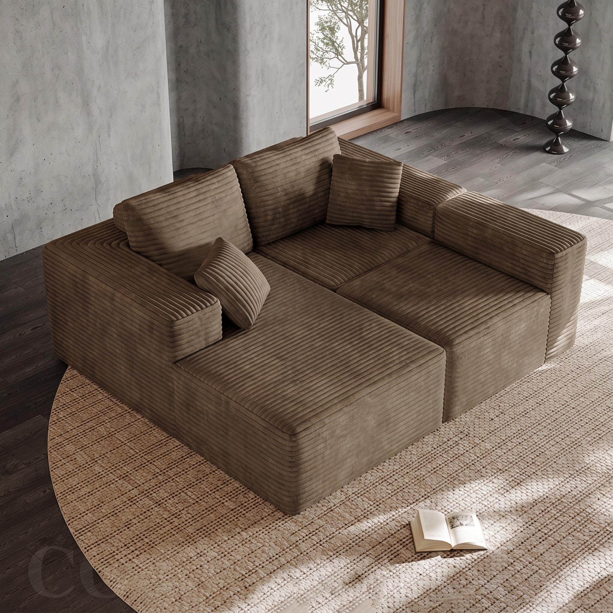 Rivo — Bezramowa sofa modułowa 270 cm