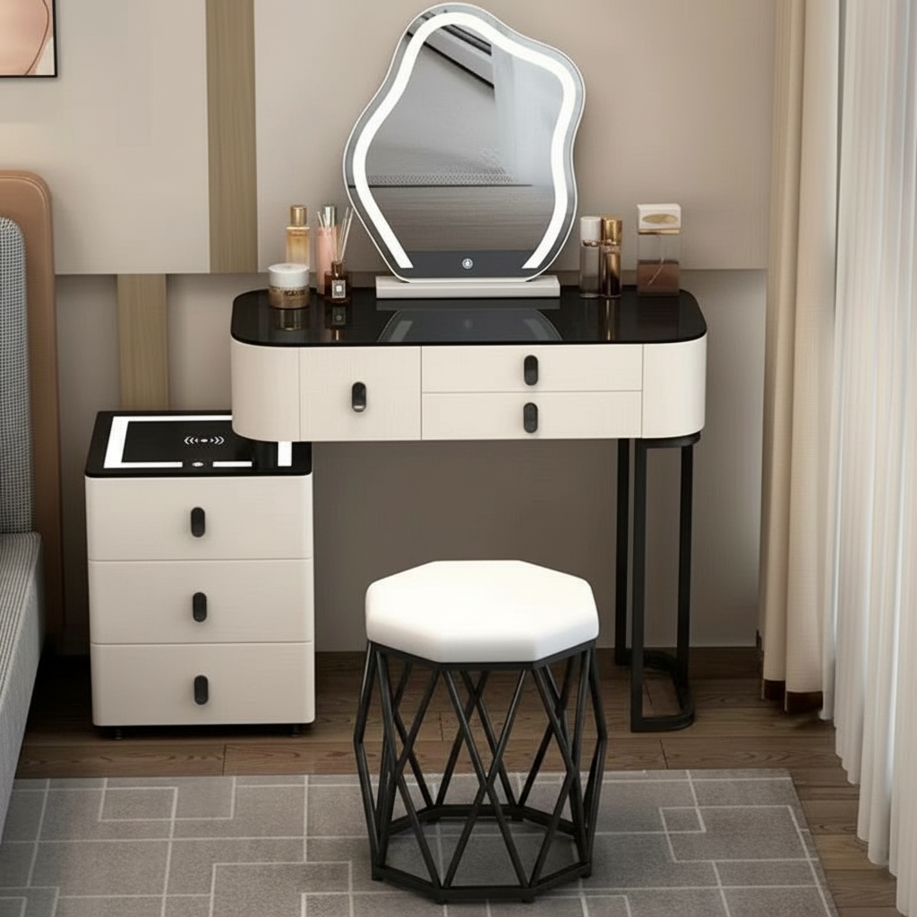 Lumira Soft - Toaletka LED Smart z ładowaniem Qi i Bluetooth