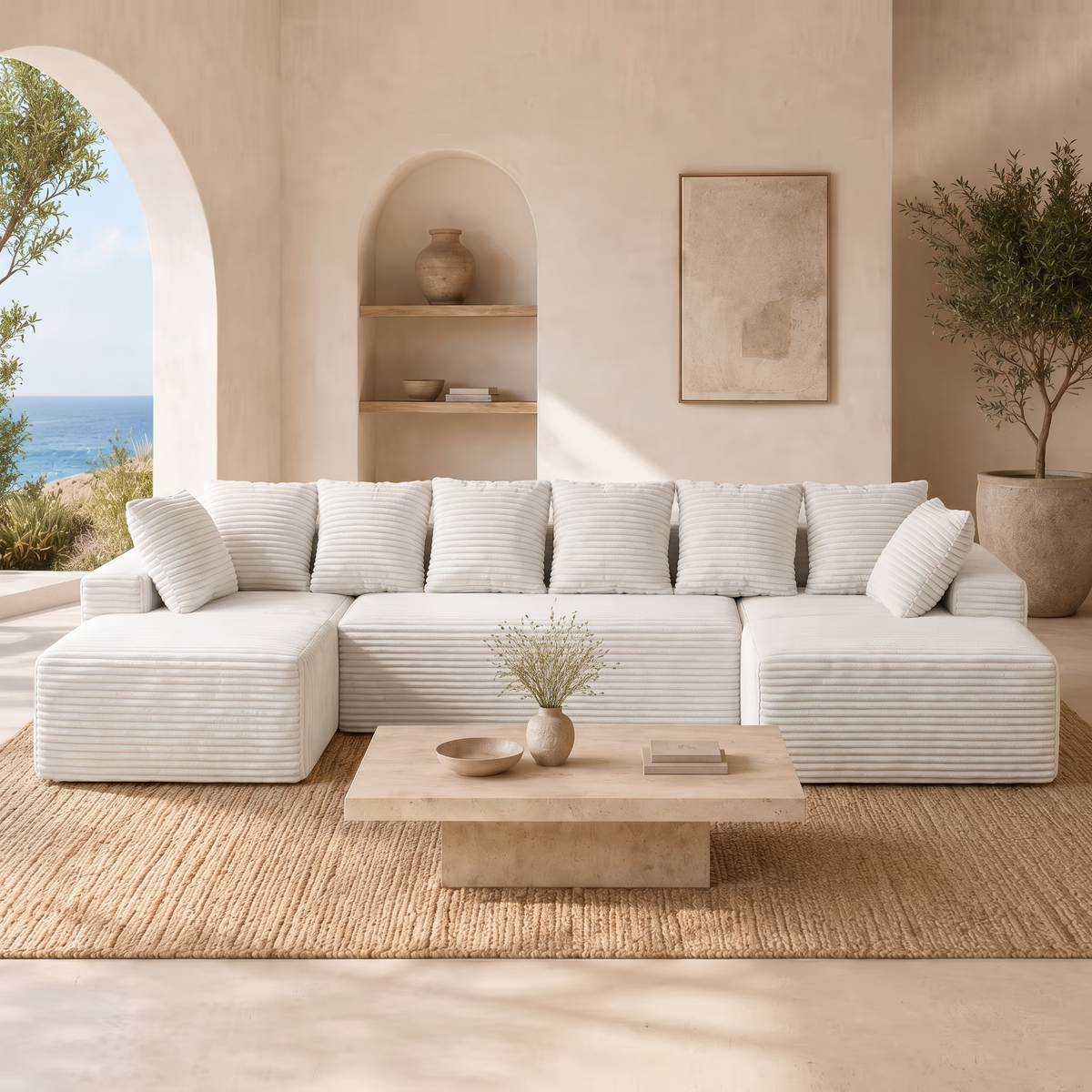 Vasto — Bezramowa sofa modułowa XL 350 cm