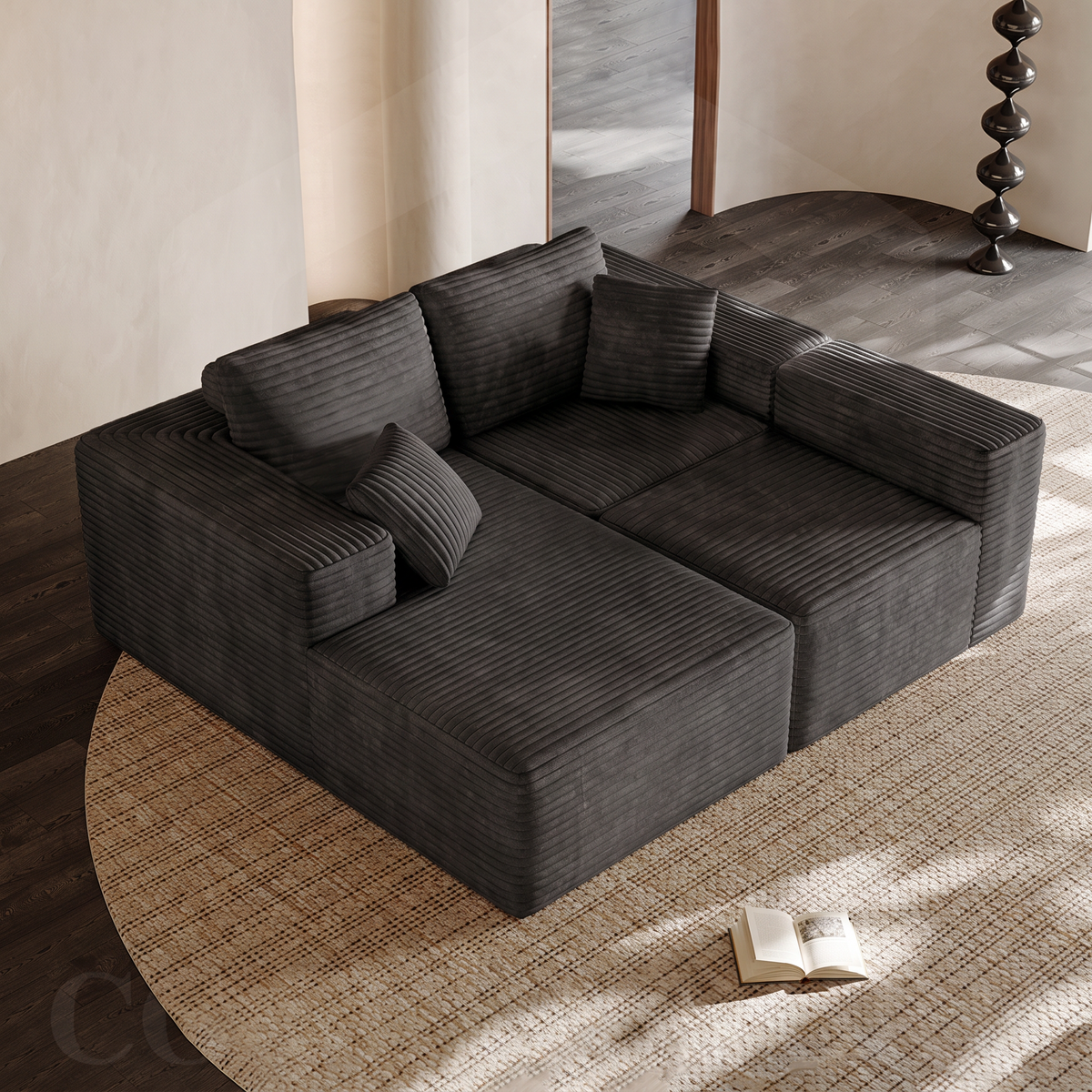 Rivo — Bezramowa sofa modułowa 270 cm