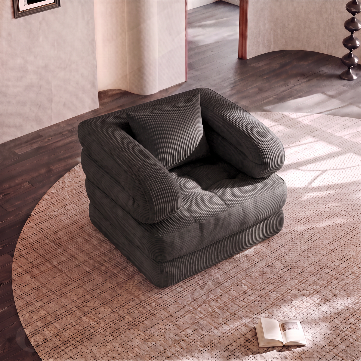 Mova — Bezramowy fotel modułowy 90 cm