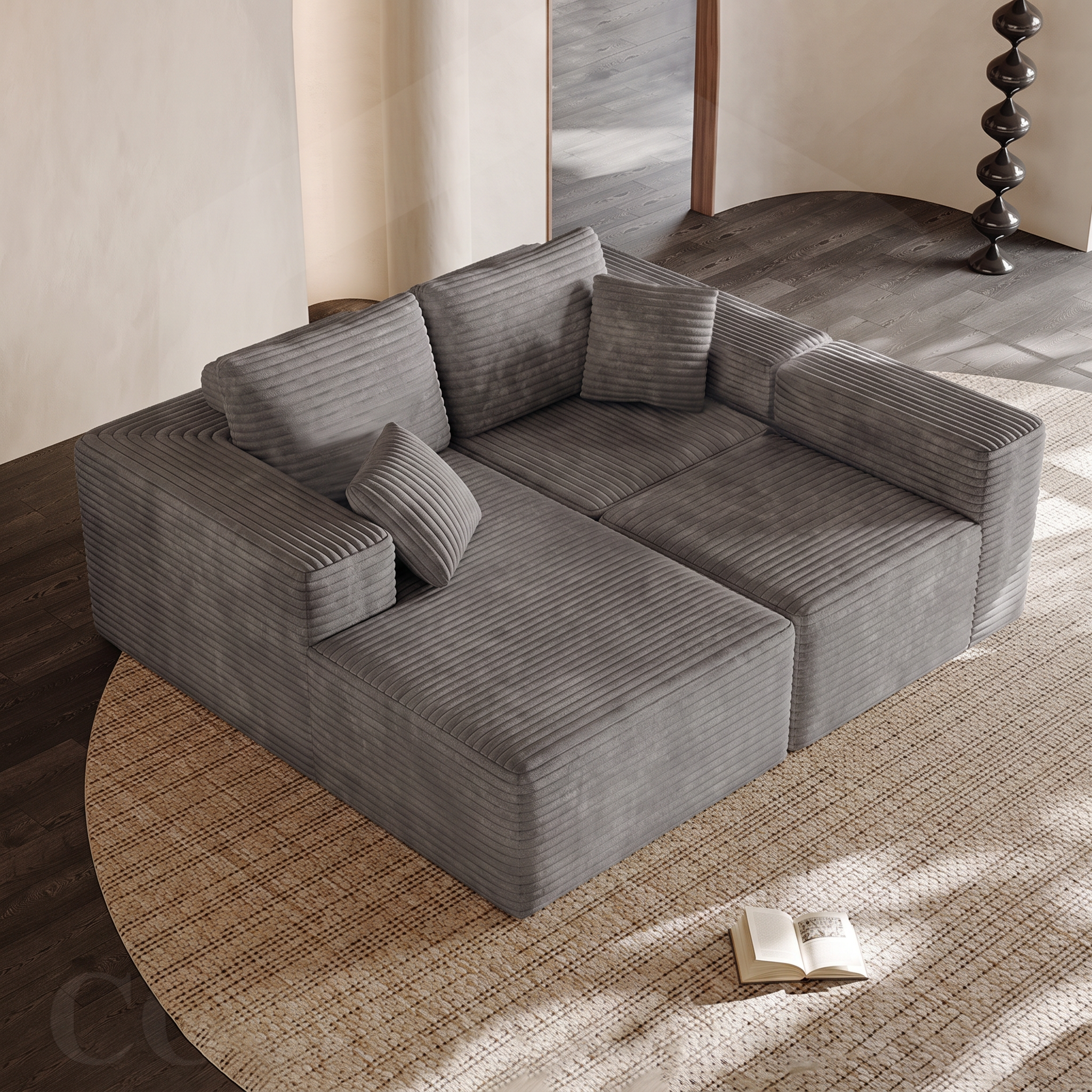 Rivo — Bezramowa sofa modułowa 270 cm