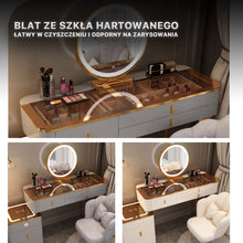 Lumira Soft - Toaletka LED Smart z ładowaniem Qi i Bluetooth