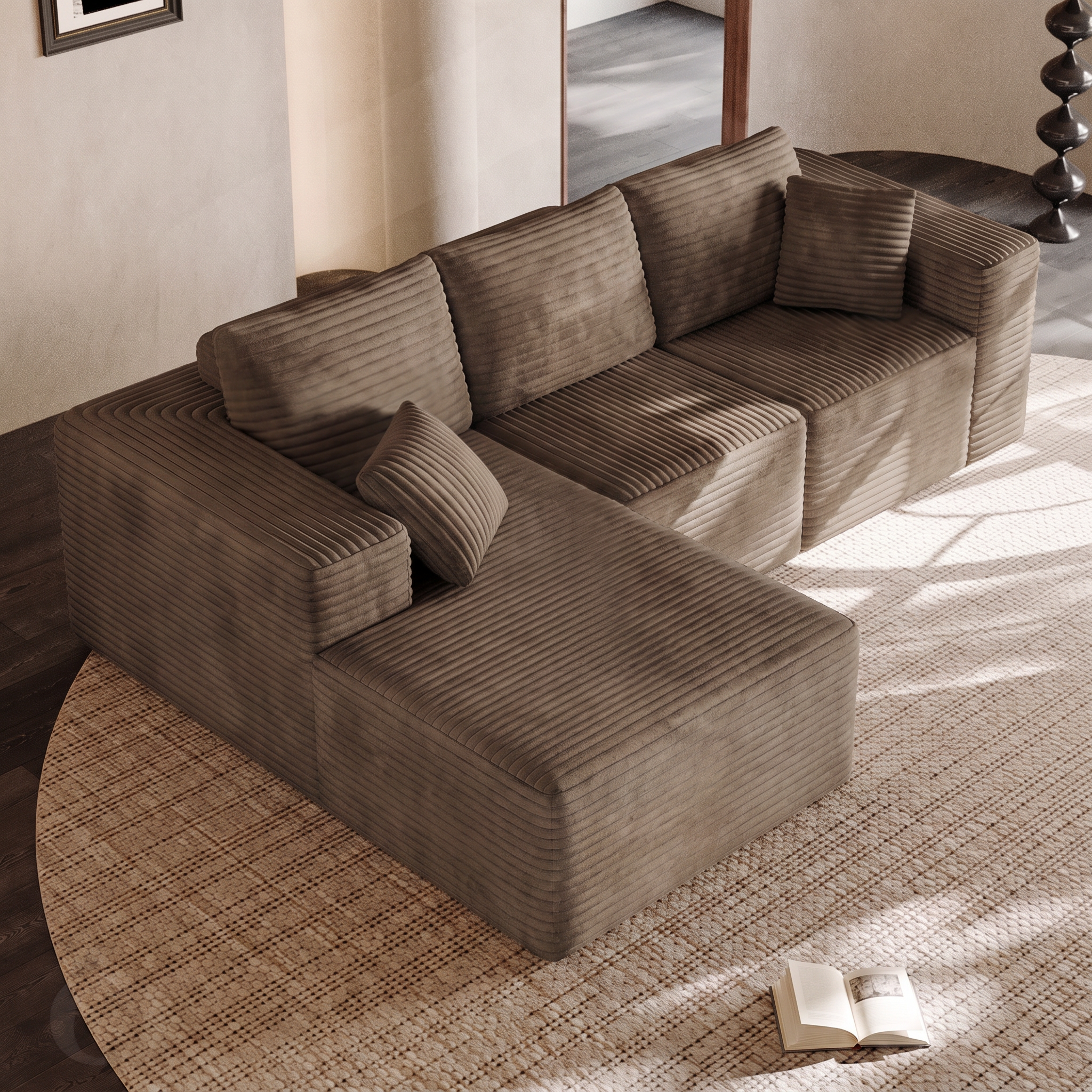 Rivo — Bezramowa sofa modułowa 270 cm